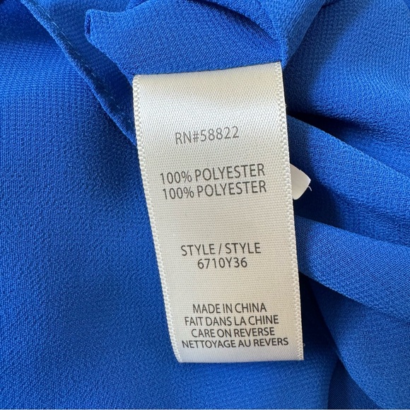 Max Studio Floral Print Sleeveless Top Blouse Size Large - Picture 9 of 9